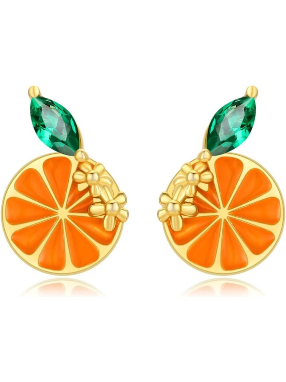 Charming Sterling Silver Fruit Stud Earrings for Women - Summer Jewelry Gifts